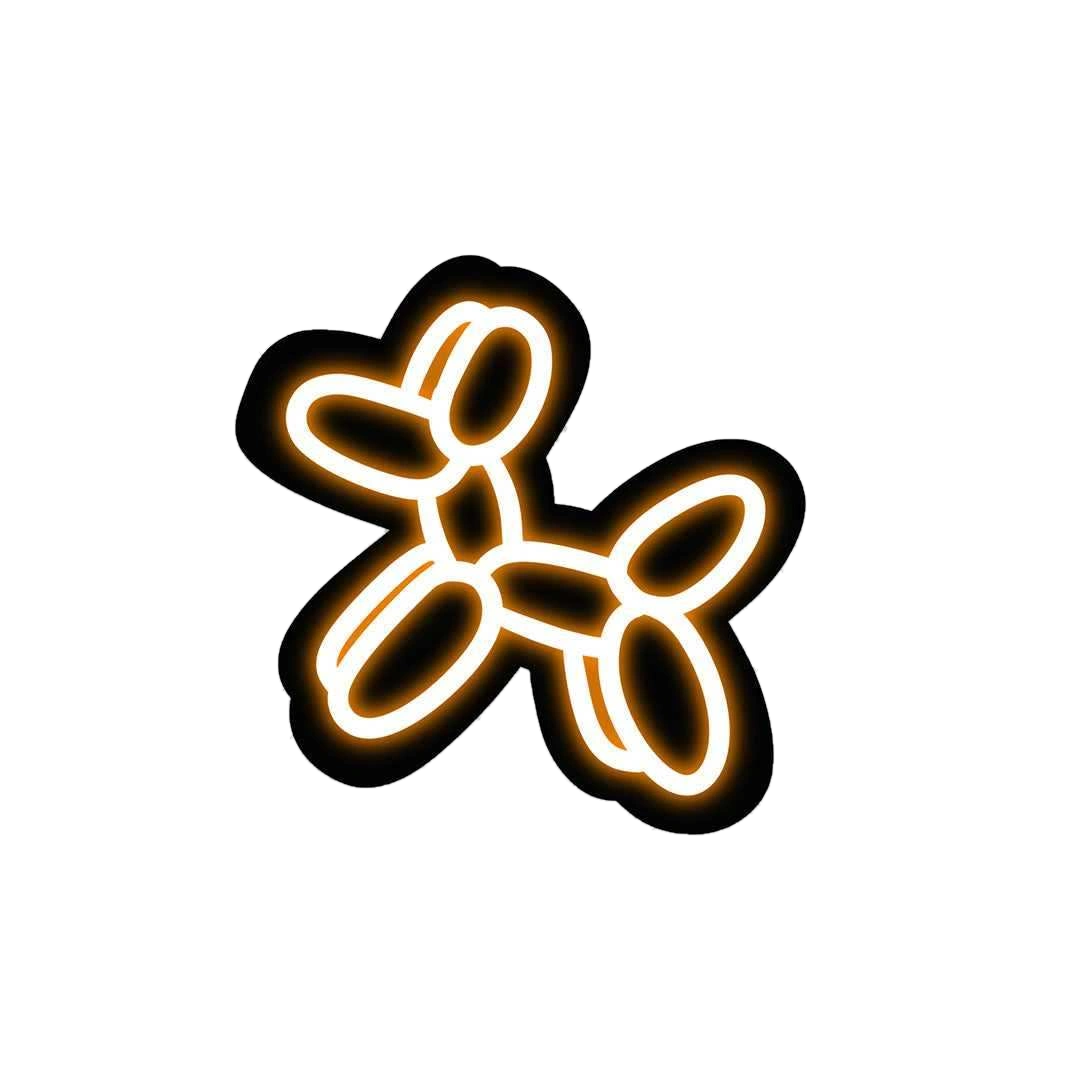 Neon Balloon dog Sticker